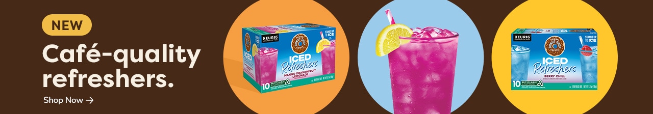 Shop café quality refreshers 