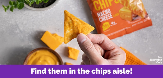 Find them in the protein bar aisle!