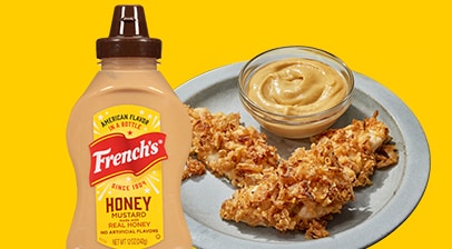 Chicken Fingers with French’s Honey Mustard