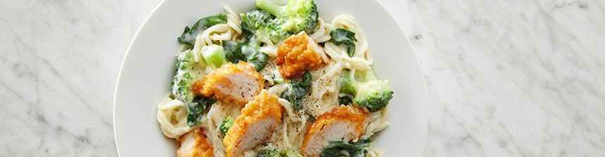 Parmesan Pasta with Broccoli and Chicken