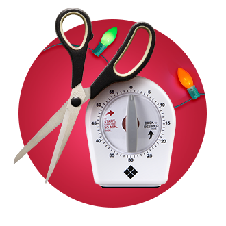 Scissors and Timer