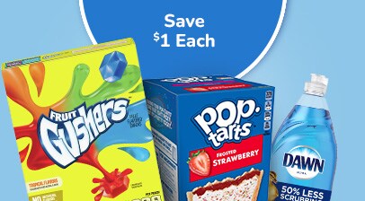 Save $10 on 2 or more participating items like IAMS dog food, Cascade dish washing detergent, and Pampers diapers.