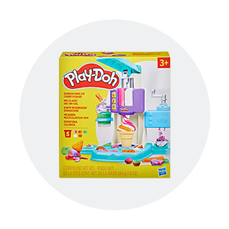 gray background with play doh