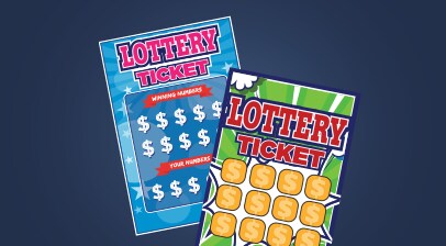 Lottery tickets imagery