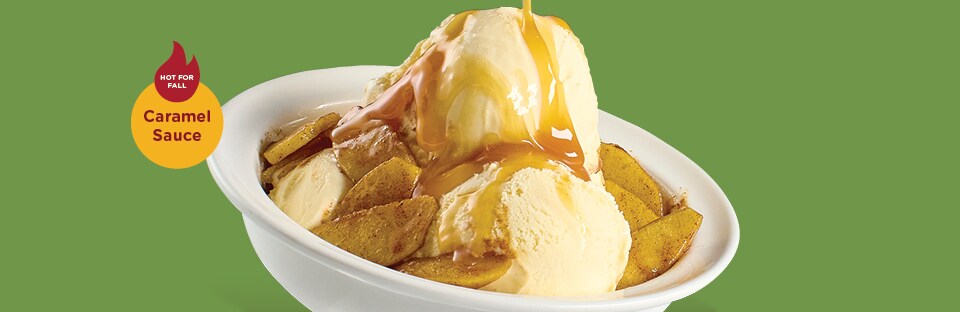 Grilled Caramel Apple Sundae