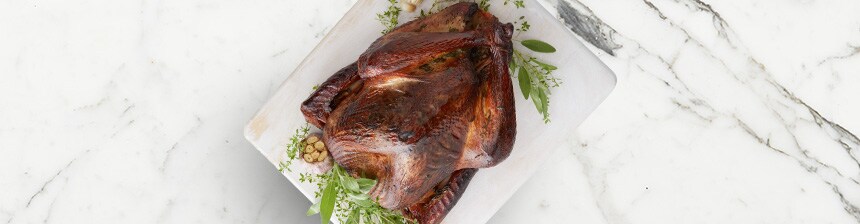Herbed Butter Smoked Whole Turkey Recipe
