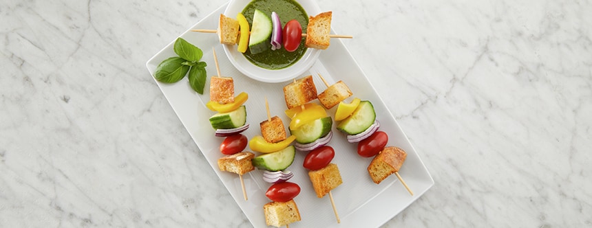 Panzanella Salad on a Stick