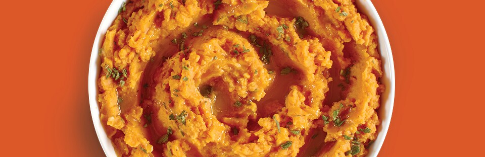 whipped sage-infused sweet potatoes