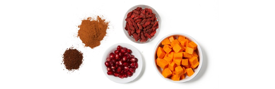 little bowls of antioxidant add-ins