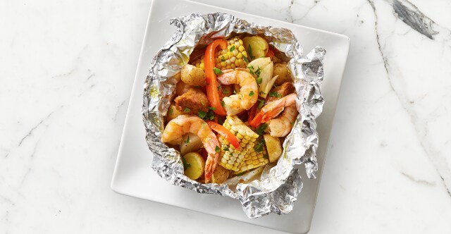 Shrimp Boil Foil Packets