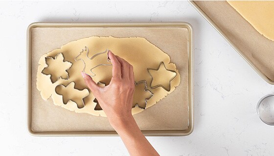 Cut your cookies into your favorite shapes
