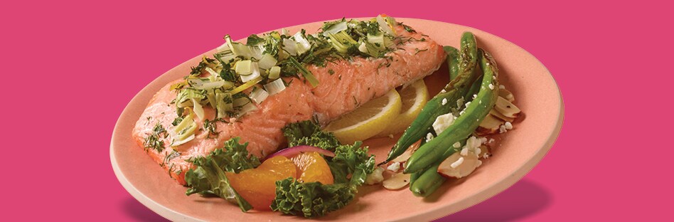 Slow-Cooked Salmon in Herbs and Olive Oil