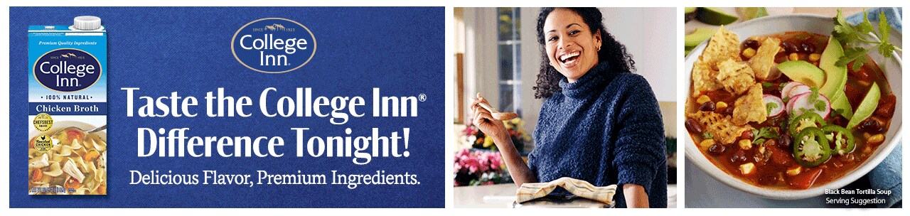 taste the college inn difference tonight