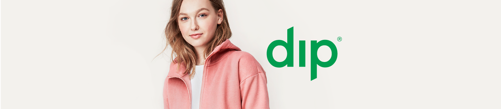 Young woman in tank, 50% off apparel