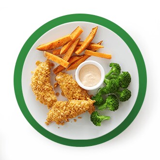 Air Fryer Chicken Strips & Sweet Potatoes