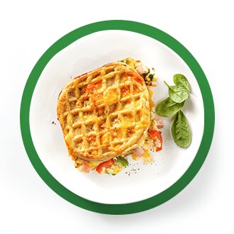 Waffle Egg Bake