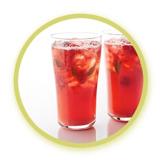 Raspberry Mint Kombucha Smash