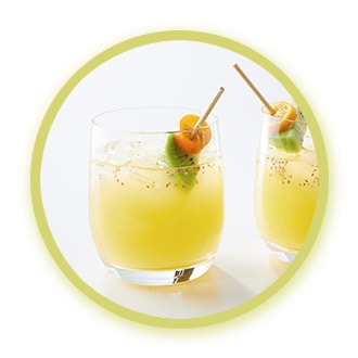 Tangerine Kiwi Chia Fresca