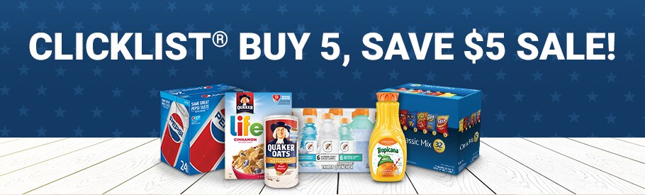Clicklist Buy 5, Save $5 Event Clicklist Buy 5, Save $5 Event