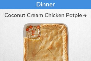 Dinner recipe. Coconut cream chicken potpie
