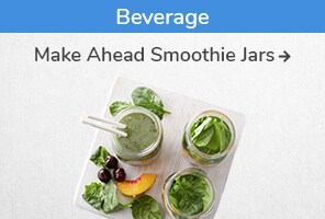 Beverage recipe. Make Ahead Smoothie Jars