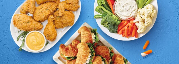 Order Ahead. And schedule easy delivery or free* pickup.