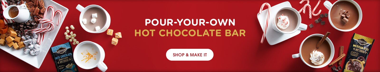 Pour Your Own Hot Chocolate Bar