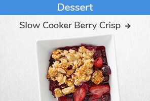 Dessert recipe. Slow Cooker Berry Crisp