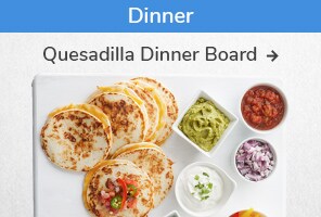 Dinner recipe. Quesadilla Dinner Board