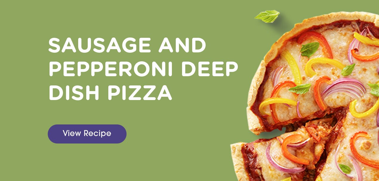 Sausage and Pepperoni Deep Dish Pizza Recipe