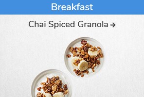 Breakfast recipe. Chai spiced granola