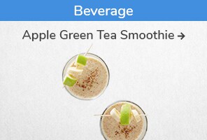 Beverage recipe. Apple Green Tea Smoothie