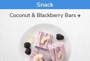 Snack recipe. Coconut & Blackberry Bars