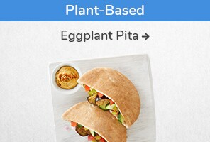Plant-Based Eggplant Pita