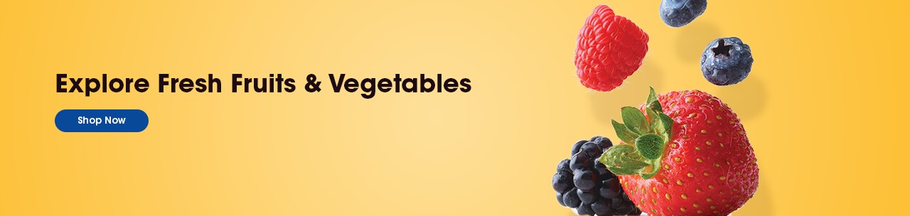 Shop fresh fruits and vegetables
