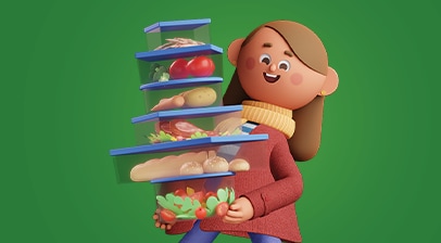 Open refrigerator