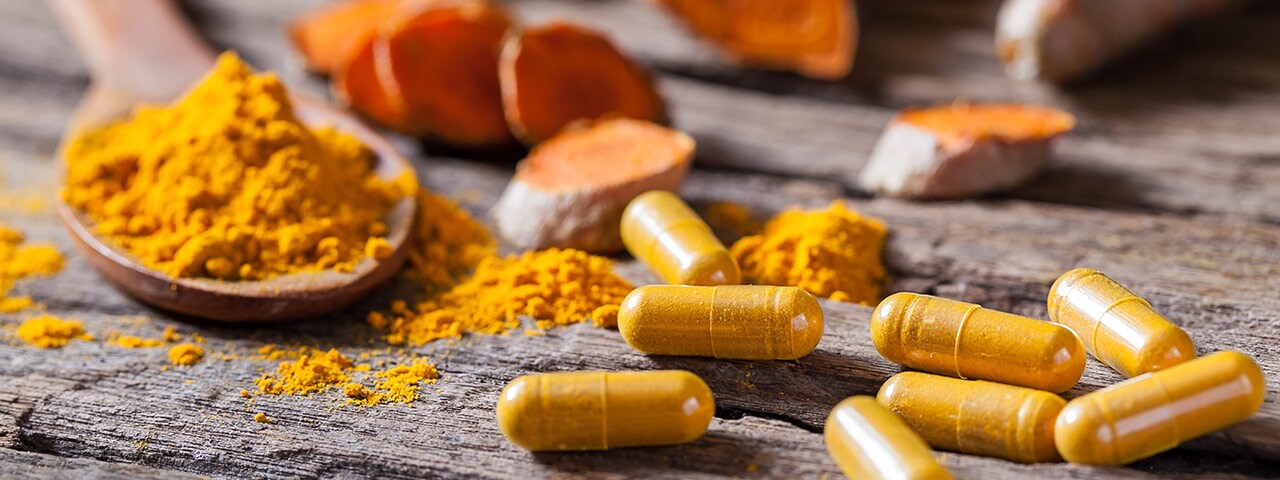 Turmeric powder and capsules Turmeric powder and capsules