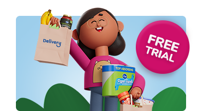 Try Boost free for 30 days to enjoy free delivery and 2 times fuel points every day.