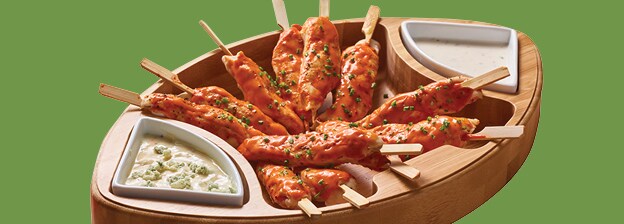 buffalo chicken skewers