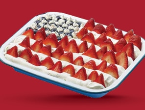 Red, White and Blue Creamy Lemon Bars