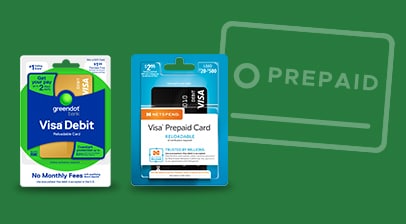 Example of prepaid card offerings at City Market including but not limited to Visa debit and Visa Prepaid cards.