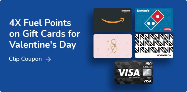 Earn Fuel Points on Gift Cards