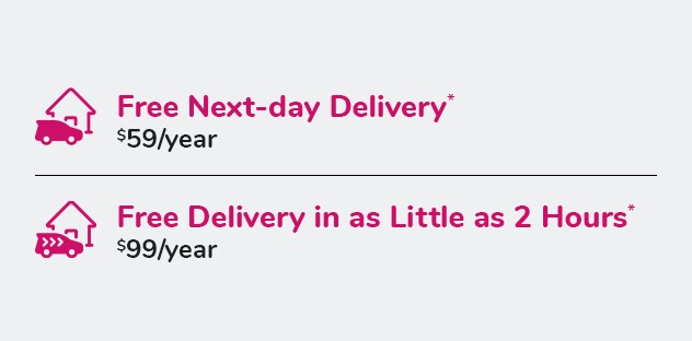 Get deliveries in as little as two hours with Boost! Get deliveries in as little as two hours with Boost!