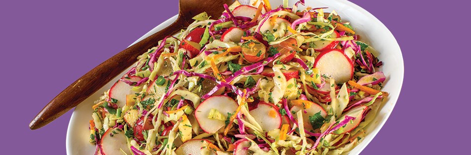 Radish Salad With Grapes and Herbs