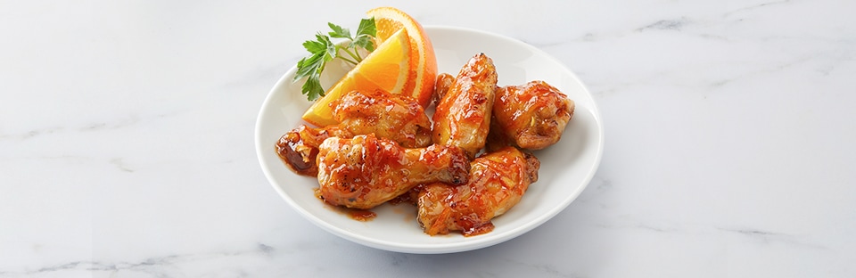 Baked Orange Ginger Wings